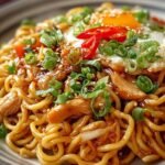 Chinesisch Gebratene Nudeln Mit