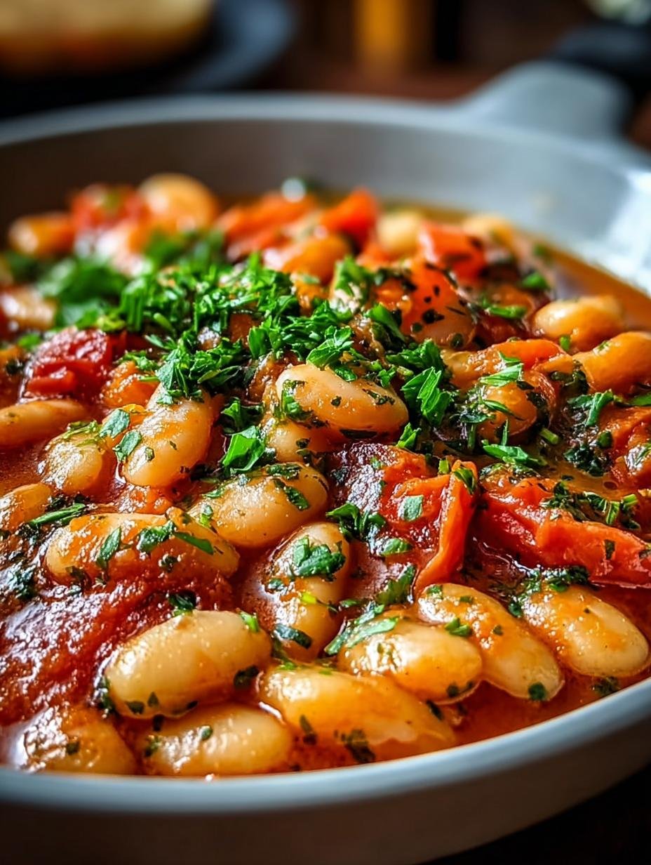 Cremige Tomaten Bohnen Pfanne: 1 zalige, machtige maaltijd - Cremige Tomaten Bohnen Pfanne - main visual representation
