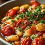 Cremige Tomaten Bohnen Pfanne