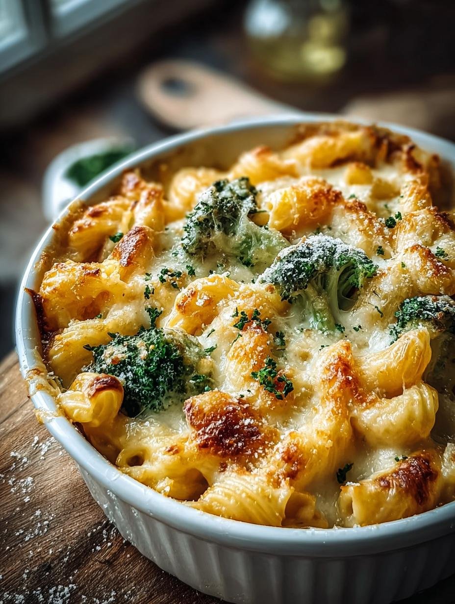 Cremiger Nudelauflauf Mit Brokkoli