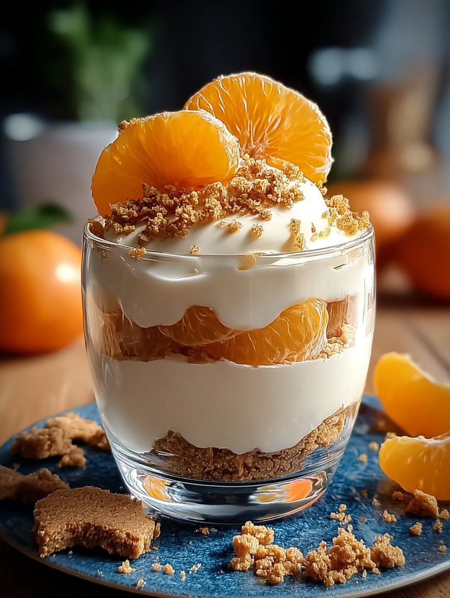 Festliche Spekulatius Mandarinen Quark