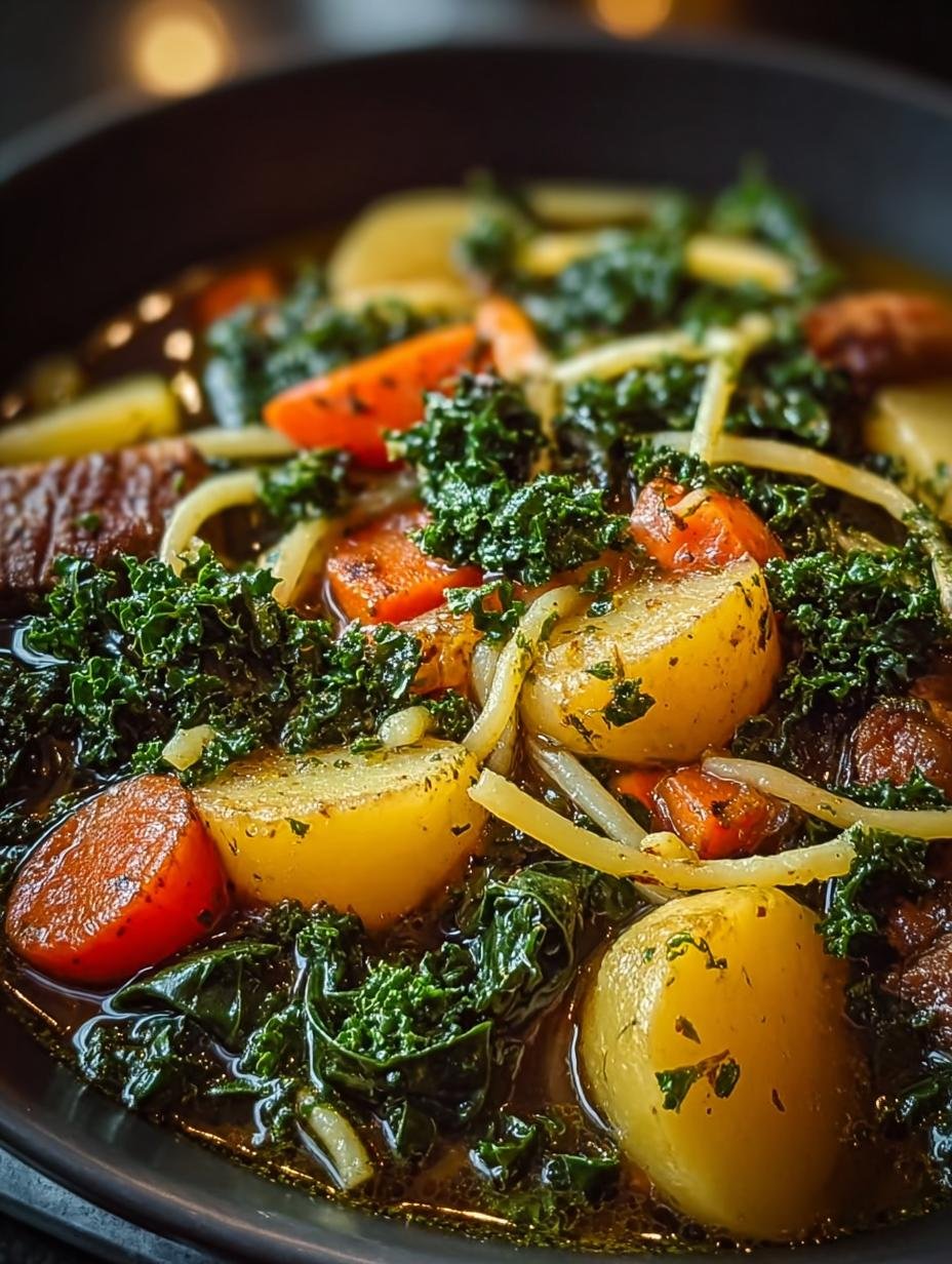 Heerlijke Grünkohl: 1 Familierecept, Bizar Lekker! - Gruenkohl - dampende kom met rijke Grünkohl stoofpot
