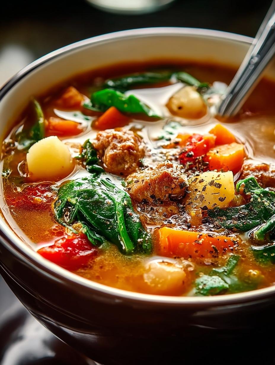 Heerlijke Herzhafte Toskanische Suppe met verse kruiden en tomaten in een kom, klaar om te serveren