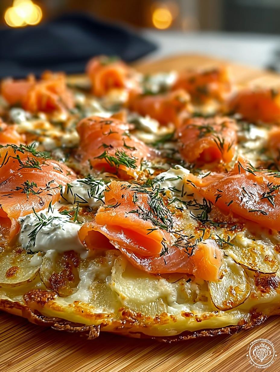 Kartoffelpizza Mit Raeucherlachs