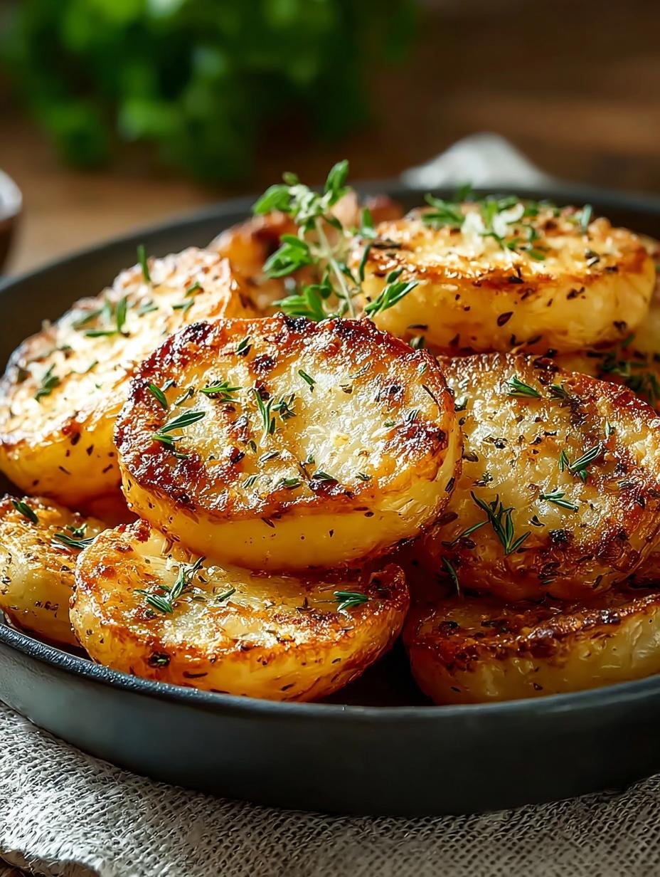 Heerlijke goudbruine Kartoffelscheiben uit de Airfryer, perfect knapperig en gekruid, geserveerd in een kom