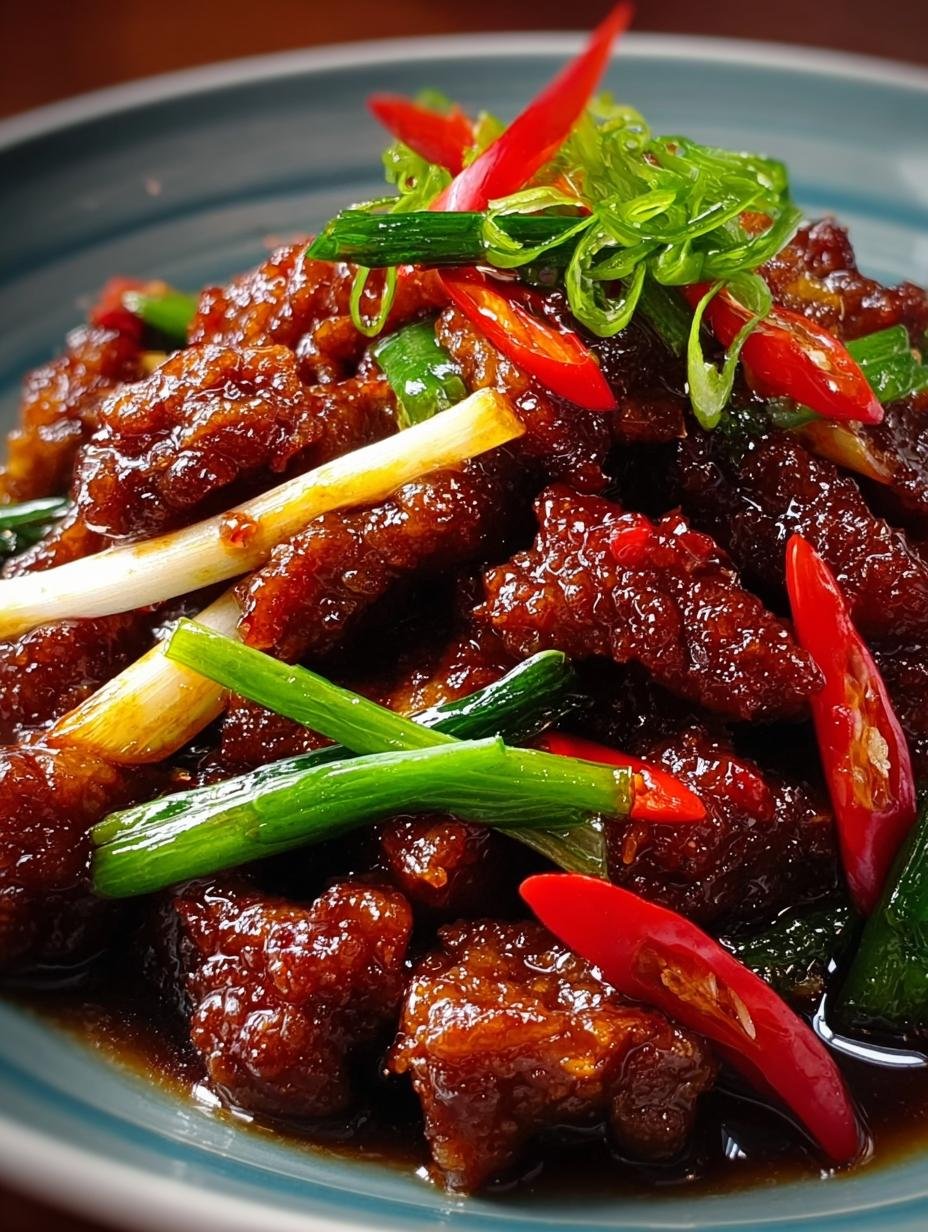 Knuspriges Chili Rindfleisch