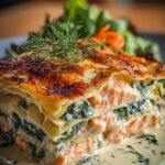 Lachs Spinat Lasagne Mit