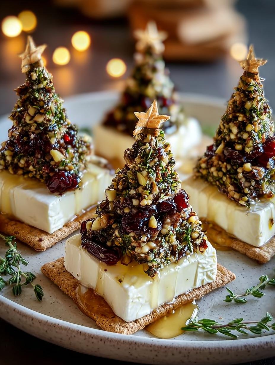 Mini Brie Weihnachtsbaeume