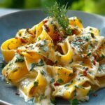 Pappardelle Mit Reichhaltiger Gorgonzolasauce
