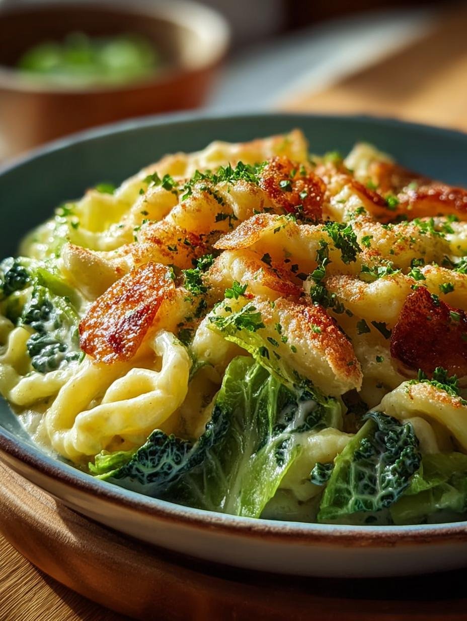 Rahmwirsing Mit Schupfnudeln