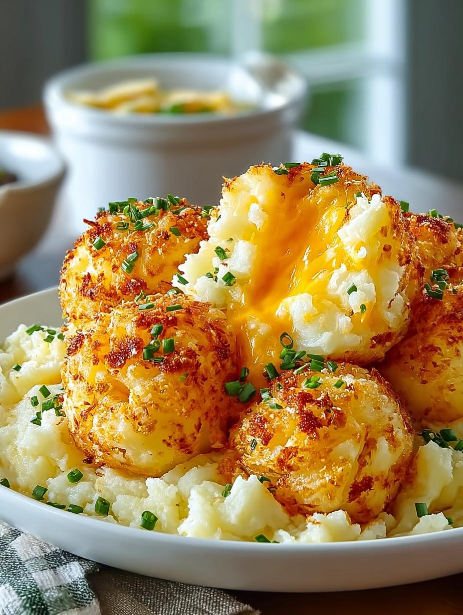 Air Fryer Cheesy Mashed