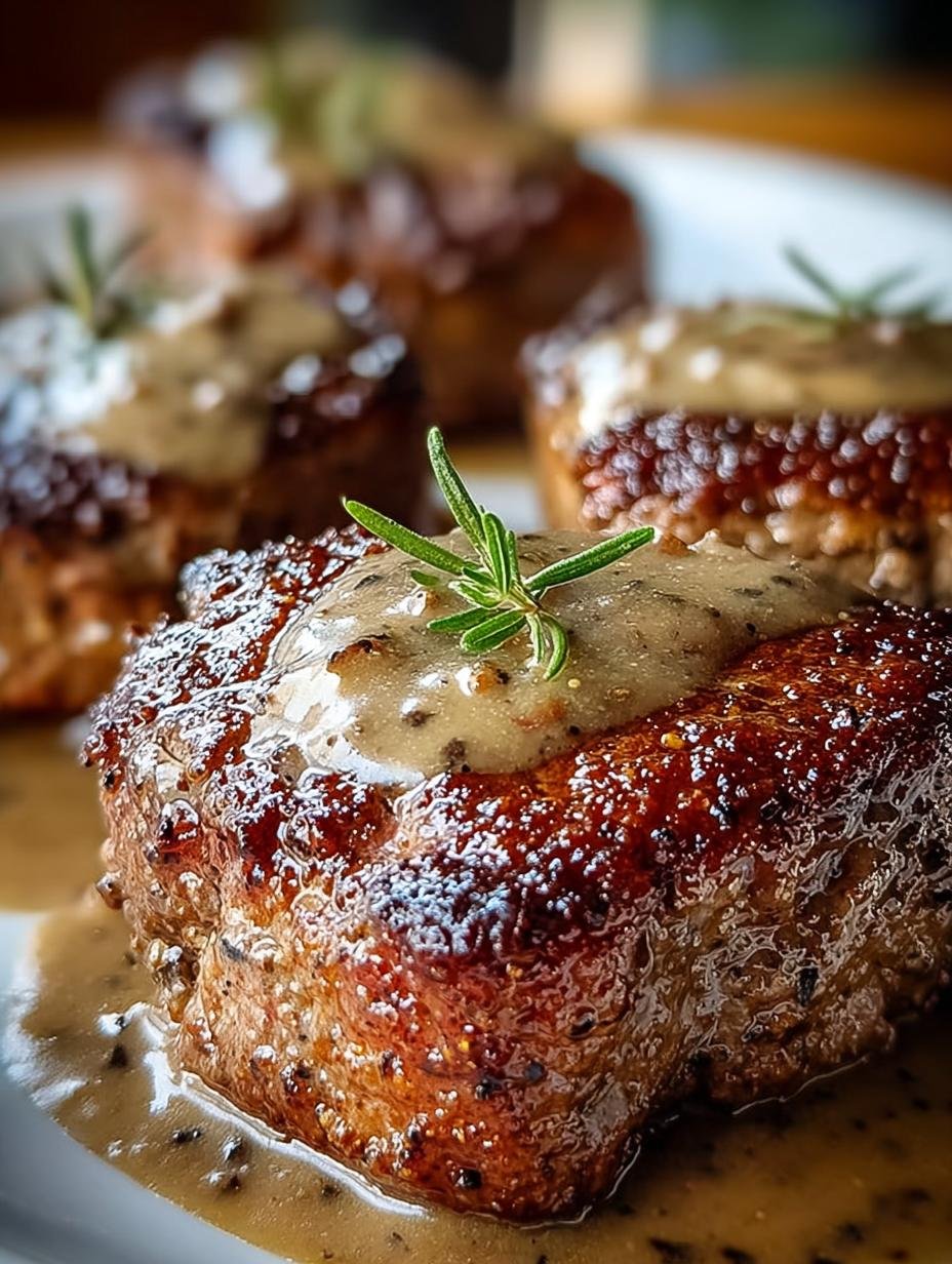 Amische Arme Leute Steak: Een heerlijke 8-uurs nostalgie - Amische Arme Leute Steak - hoofdgerecht met romige saus en peterselie