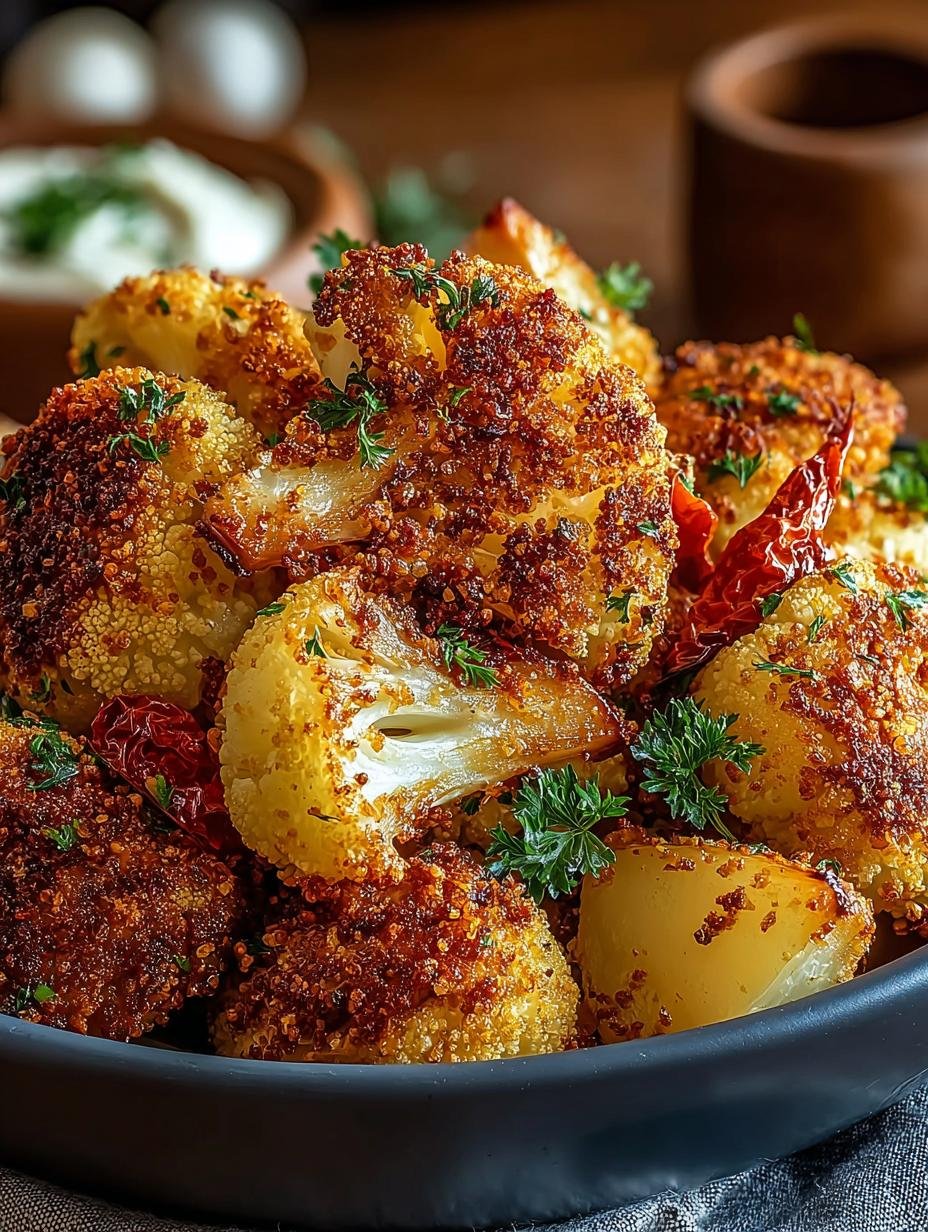 Heerlijk knapperige Blumenkohl Airfryer Recept Knusprig, perfect goudbruin gebakken