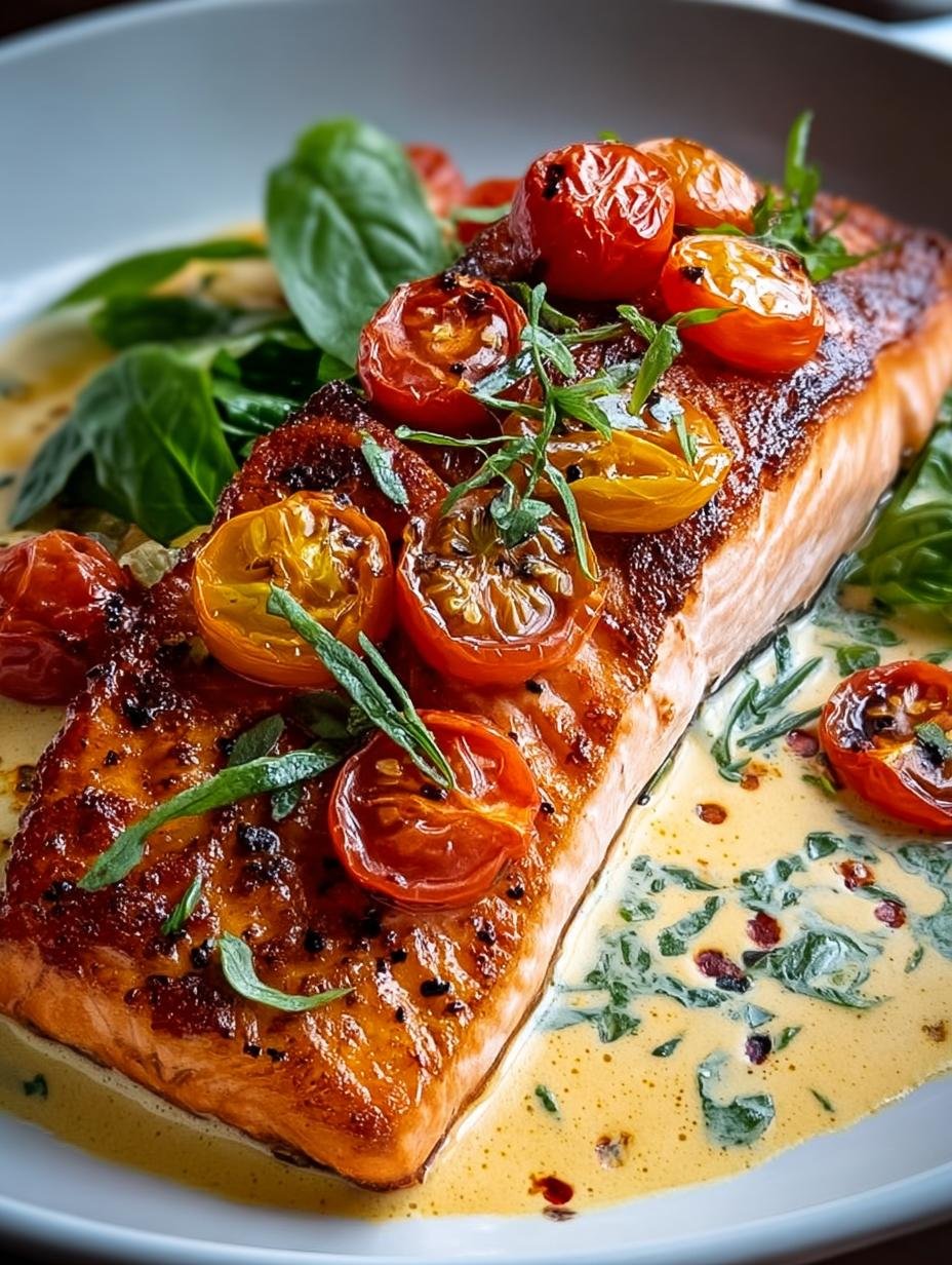Cremiger Toskanischer Lachs Met 2 Geheime Ingrediënten! - Cremiger Toskansicher Lachs Mit - main visual representation