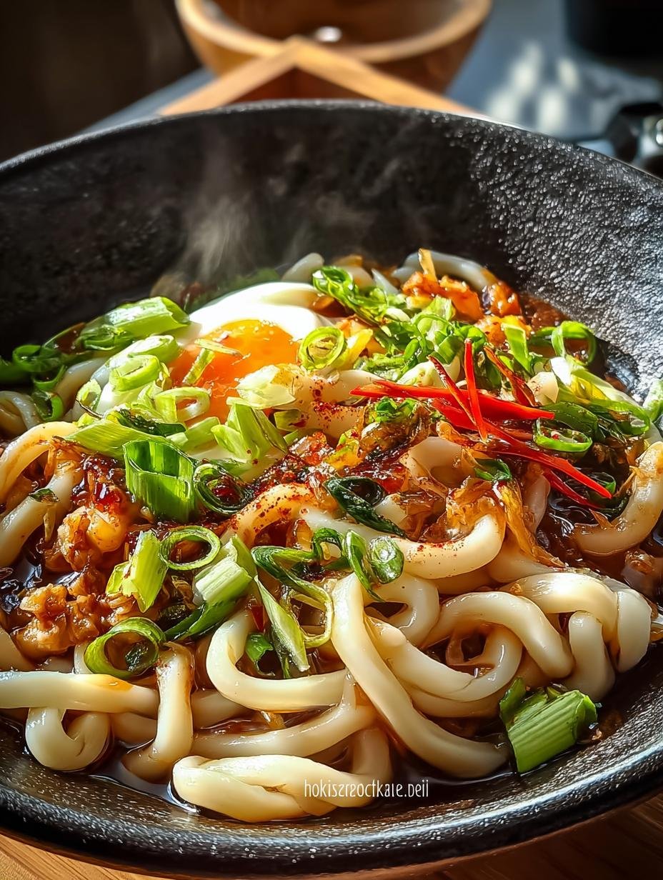 Einfache Sosse Udon Nudeln