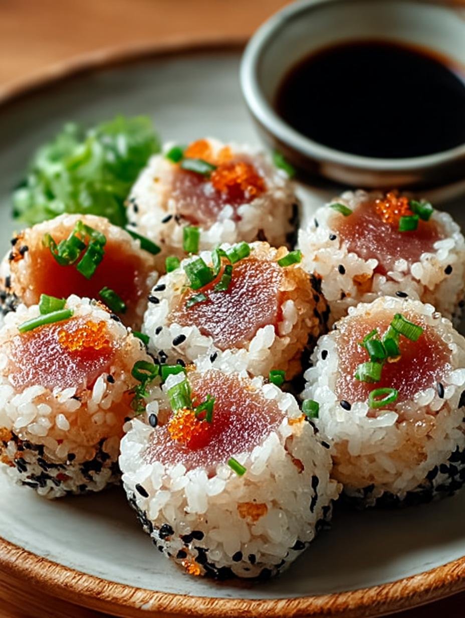 Einfache Thunfisch Reisbaellchen