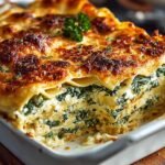 Gebackene Spinat Lasagne Ein
