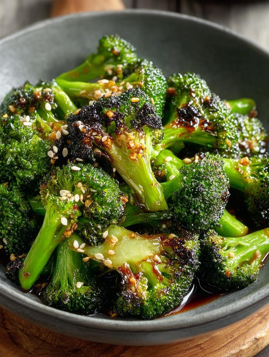 Gerosteter Miso Brokkoli: Die Ultieme Umami 15 min Smaaksensatie - Heerlijke geroosterde miso broccoli met sesamzaadjes