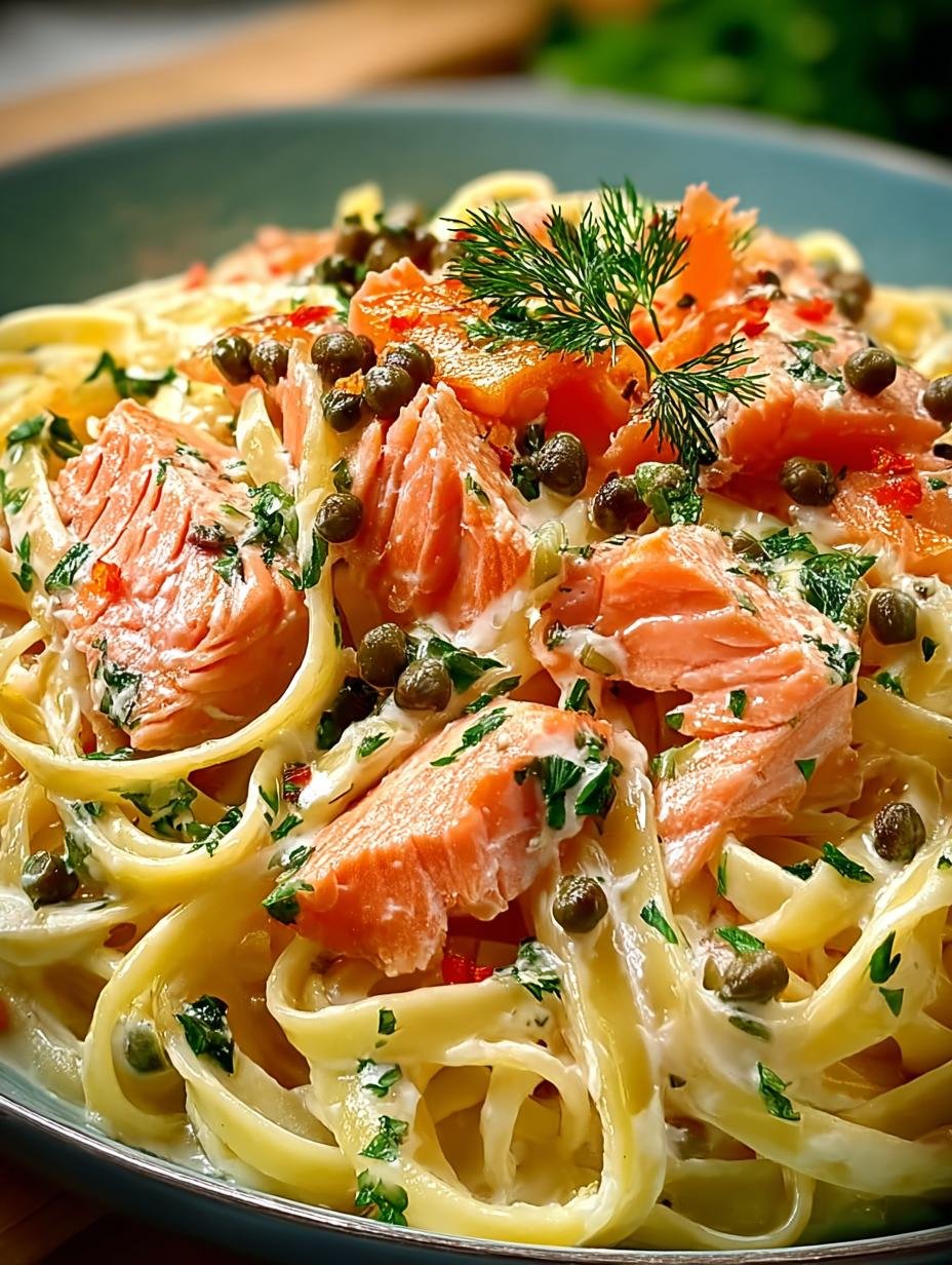 Gesuendere Geraeucherte Lachs Linguine