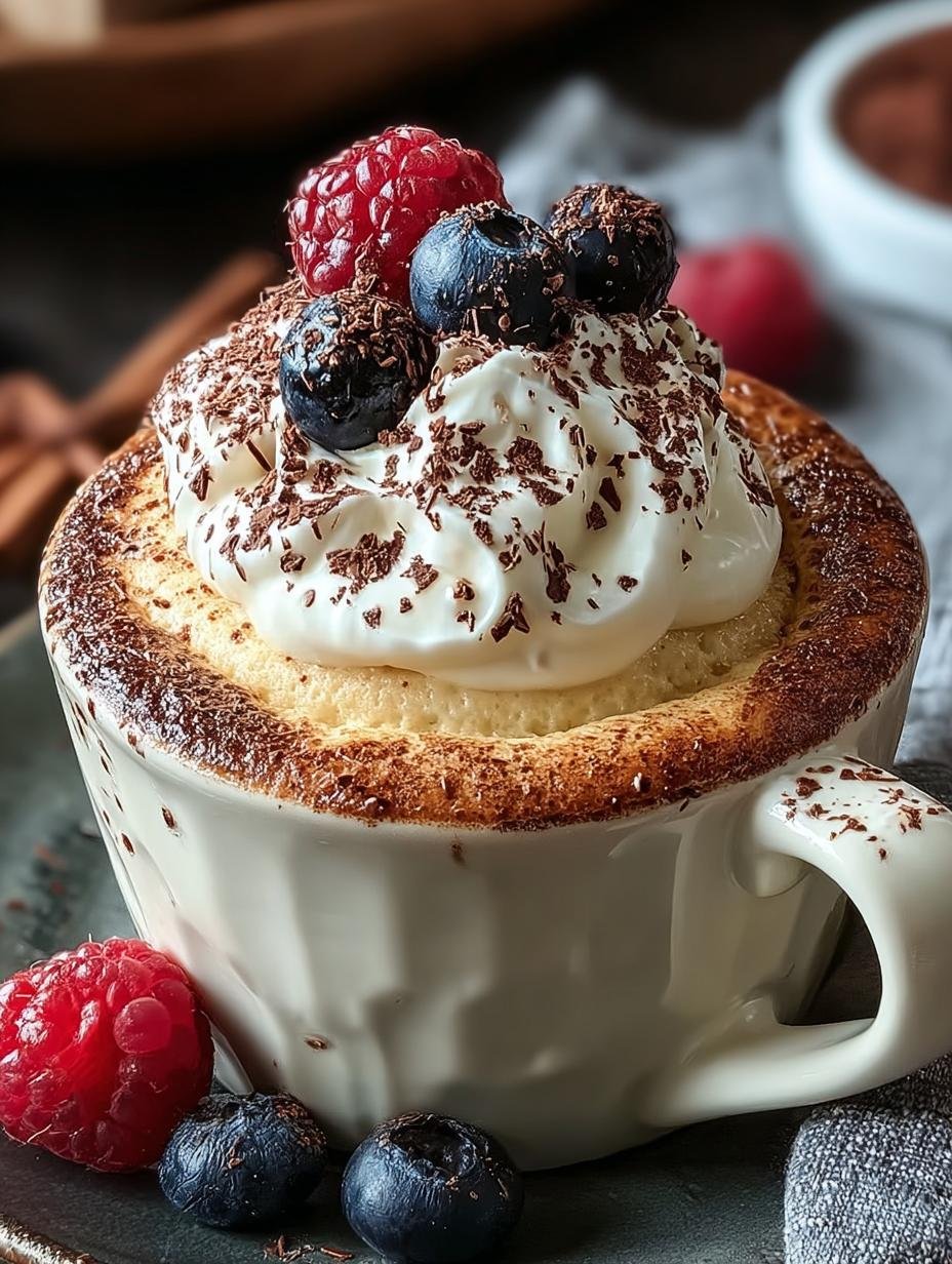 Heerlijke Gesunder Griechischer Joghurt Mug met bessen en munt, klaar om te eten