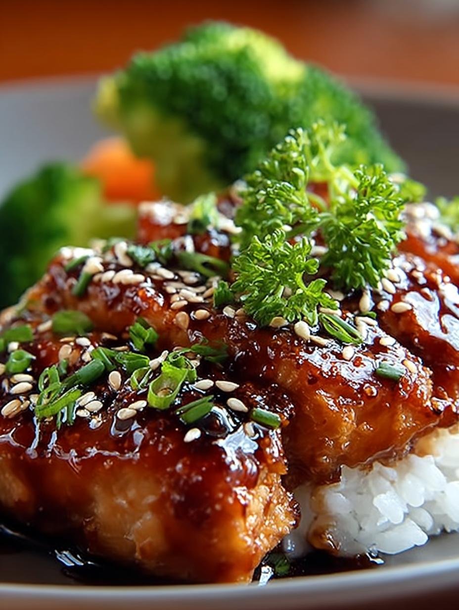 Gesundes Chicken Teriyaki Mit