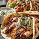 Haehnchen Pitas Mit Kraeuterigem