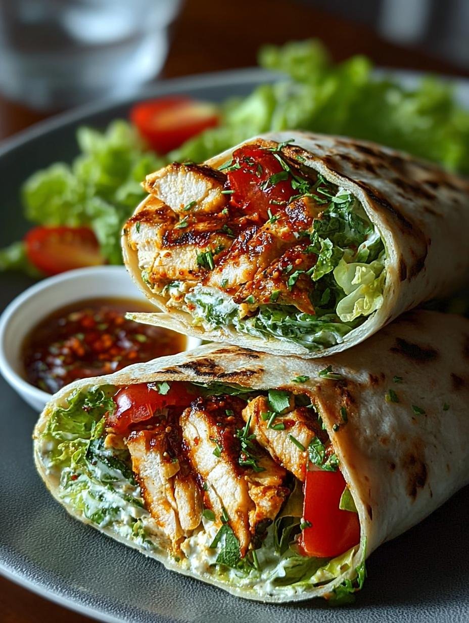 Hahnchen Salat Wrap Ein