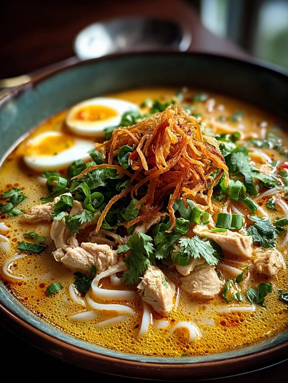 Khao Soi: Betoverende Thaise soep in 60 min - Ingrediënten voor Khao Soi, waaronder kokosmelk, currypasta, noedels en verse kruiden.