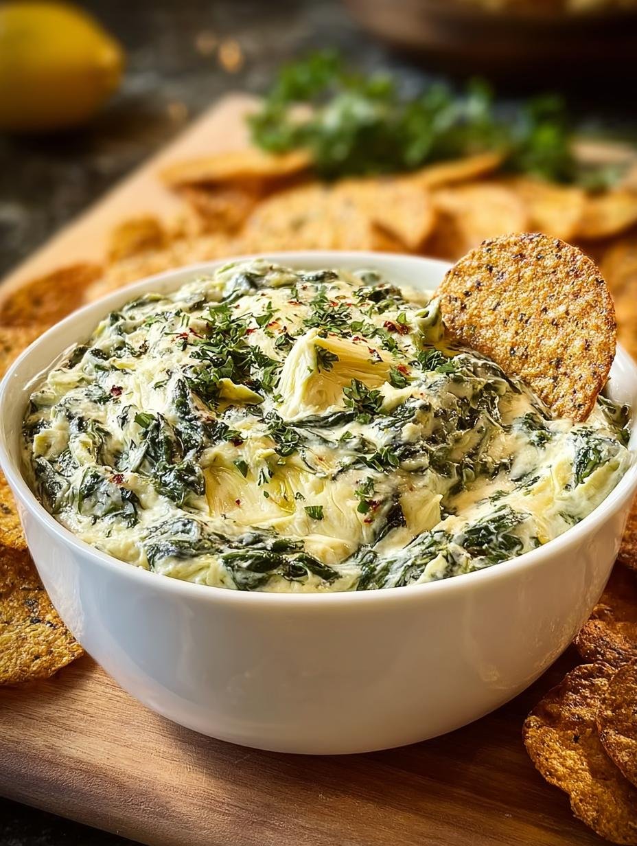 Fantastische Langzame Cooker Spinat Und: 10 min Magie! - Langsame Cooker Spinat Und - romige dip met tortillachips