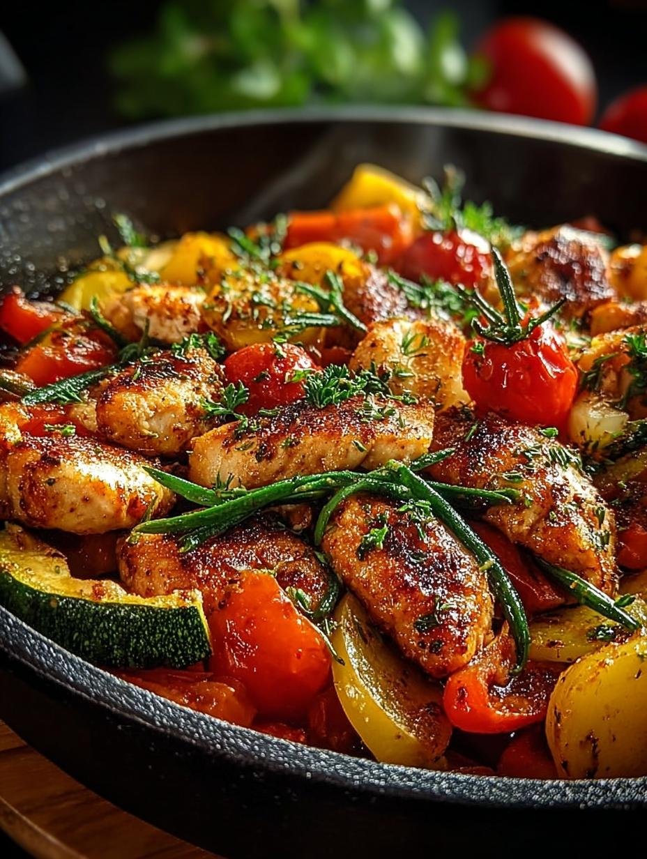 Leckere Low Carb Hahnchenpfanne