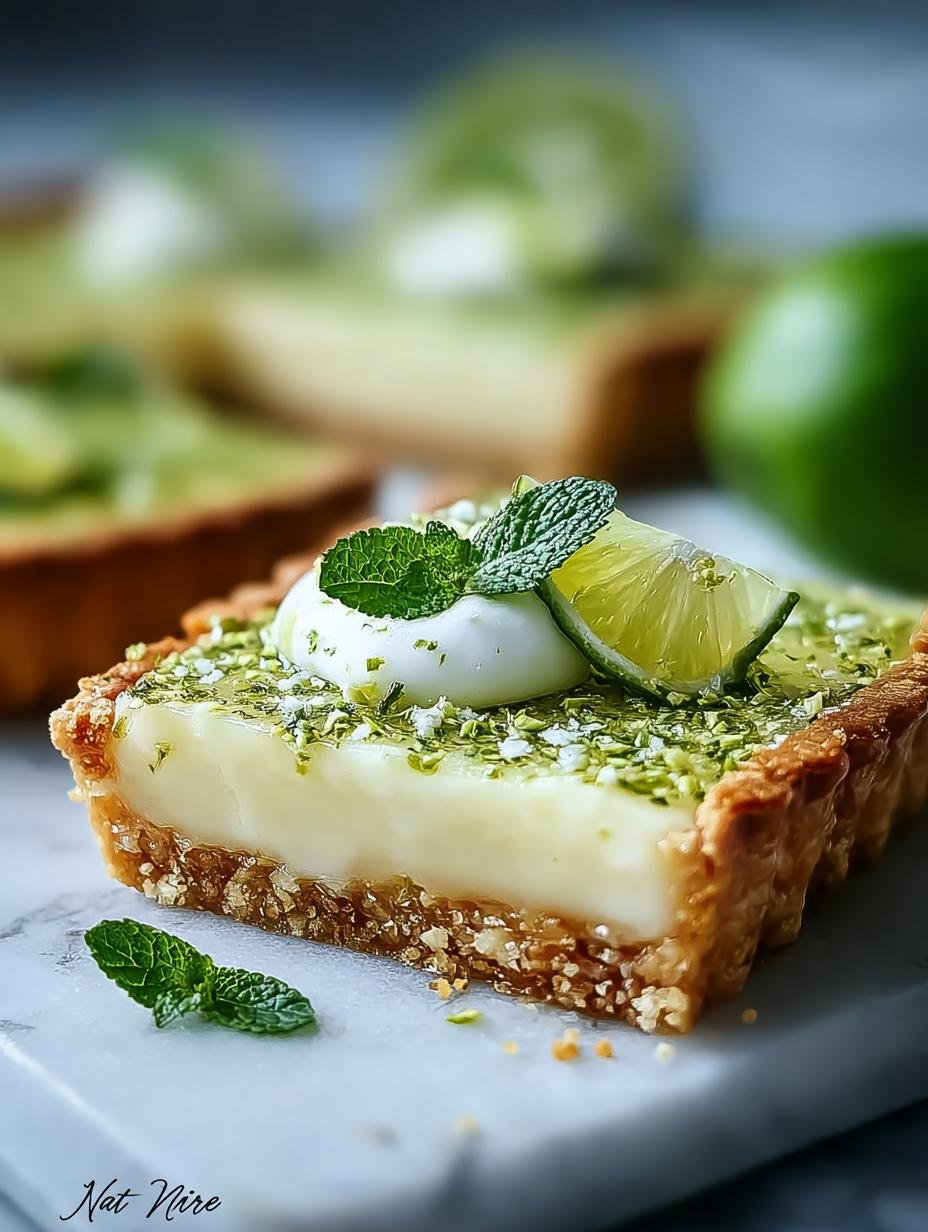 Verrukkelijke Mojito Tarte met verse munt en limoen, perfect voor de zomer