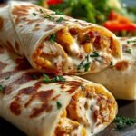 Schmelzende Knoblauch Hahnchen Wraps