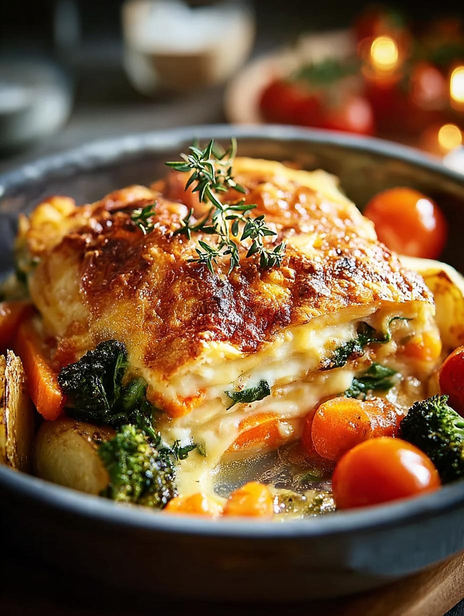 Heerlijke Snelle Kaisergemüse Auflauf Met, goudbruin gebakken en klaar om te serveren