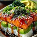 Teriyaki Lachs Avocado Reis