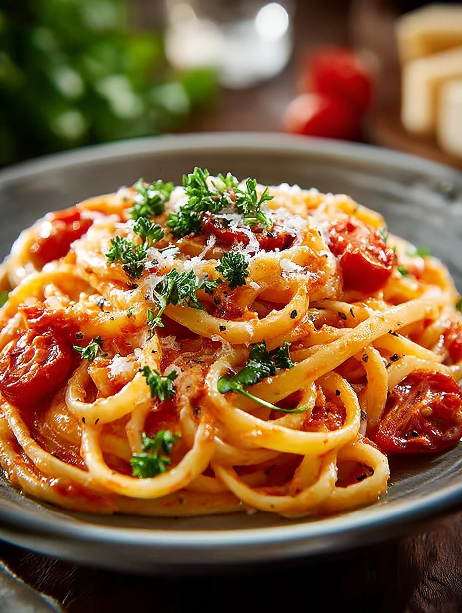 Tomaten Sahne Sose Pasta