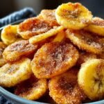 Zimt Zucker Heissluftfritteuse Bananenchips
