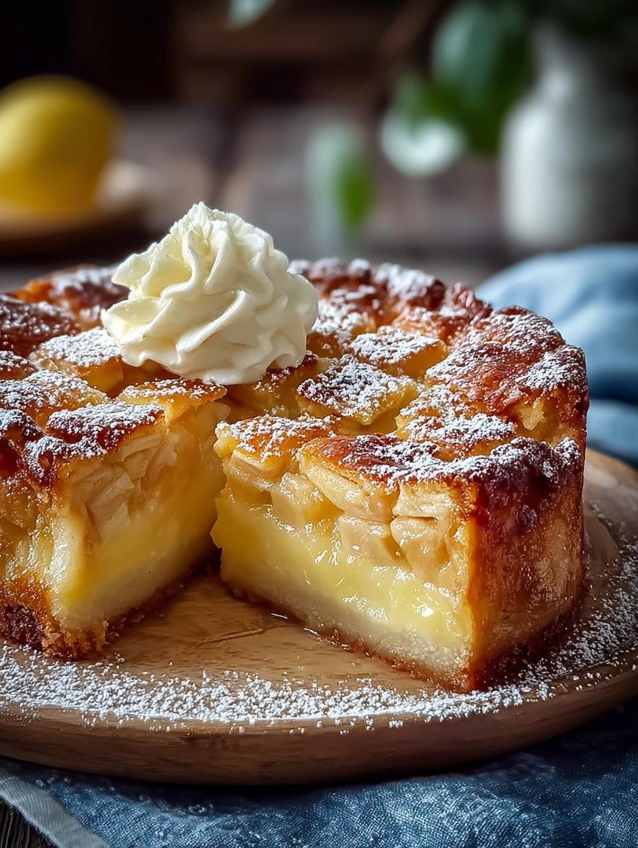 Heerlijke Apfelkuchen Met Vanillepudding Ein, vers gebakken en klaar om te serveren
