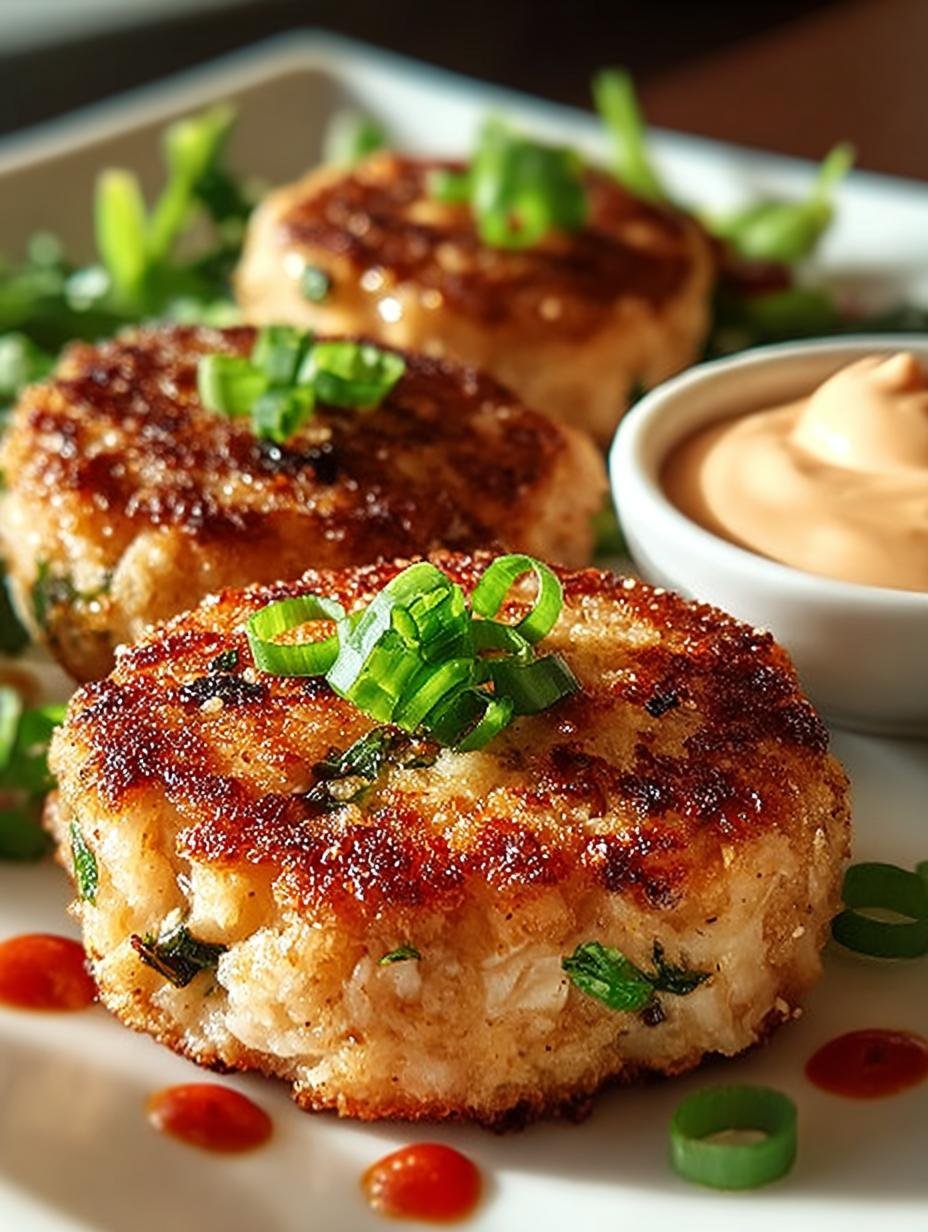 Asiatische Thunfischkuchen Mit Scharfer