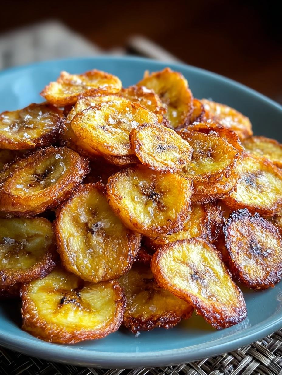Close-up van perfect gebakken Bananenchips uit de Heissluftfritteuse, klaar om te eten
