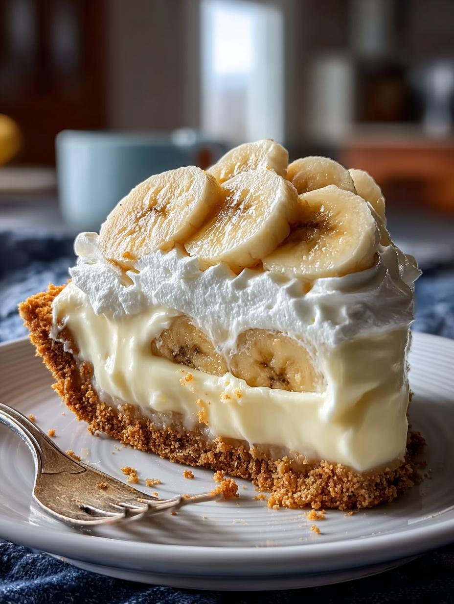 Bananencreme Pie Glueck