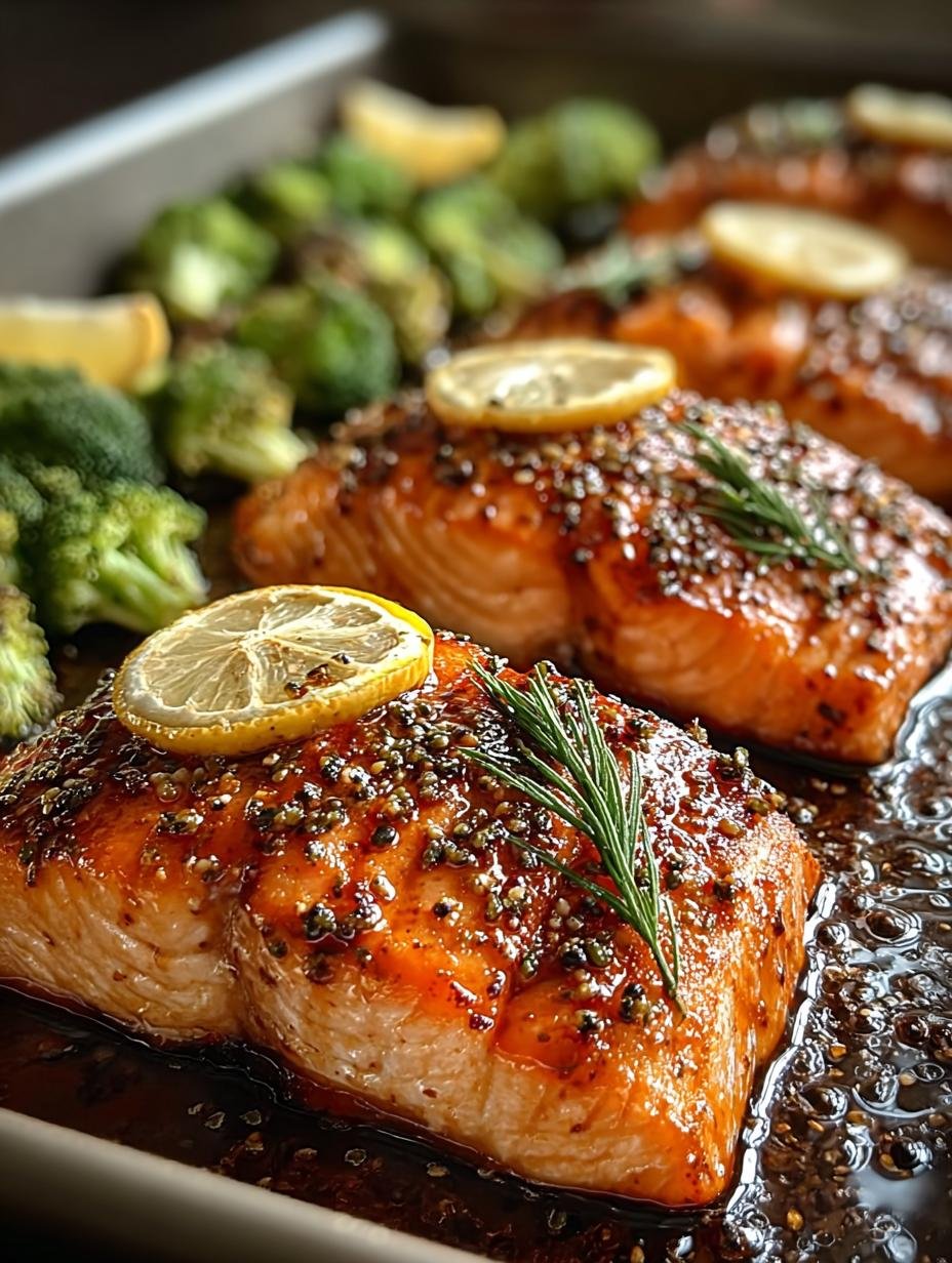 Blechpfanne Honig Senf Lachs