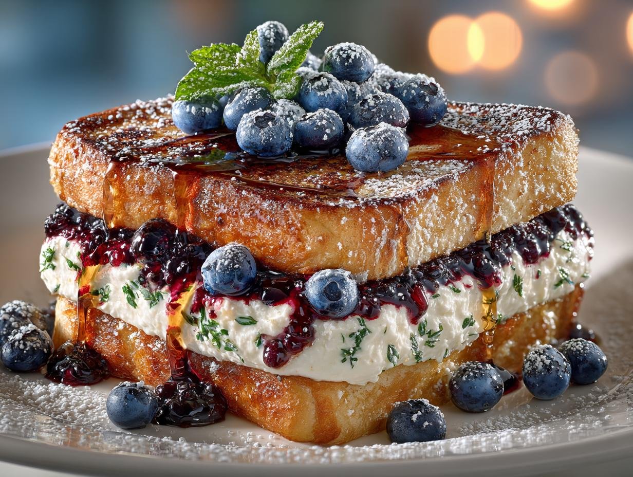 Blueberry Stuffed French Toast