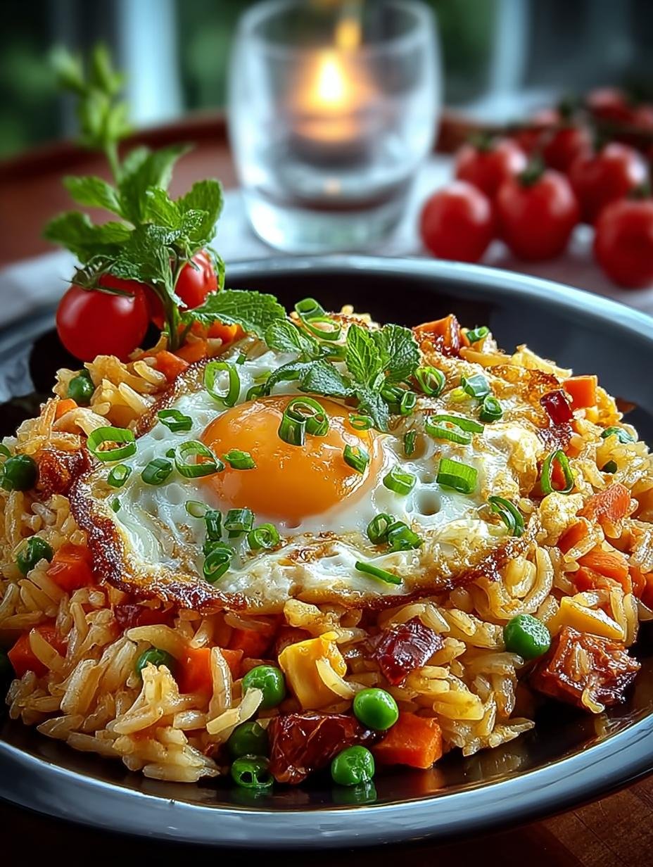 Heerlijke Bratreis Mit Und Gemuse met knapperige groenten en ei, vers bereid in een pan