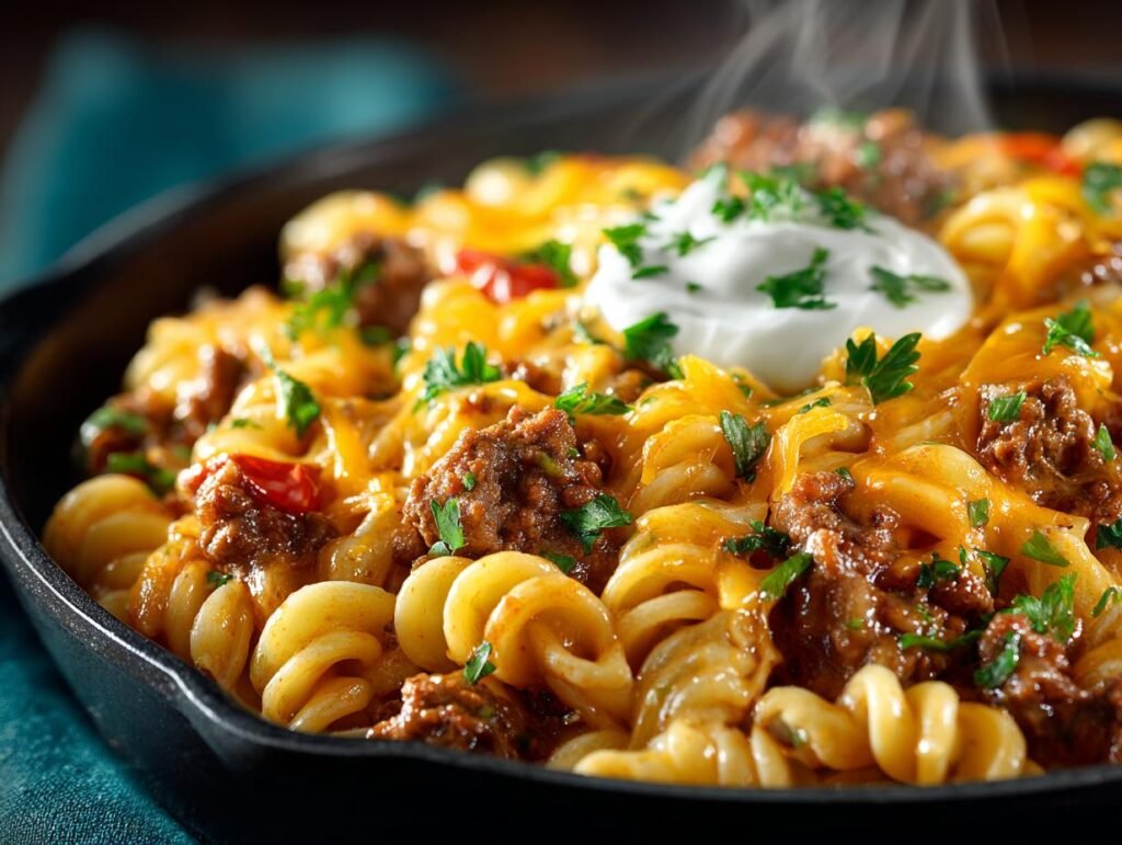 Creamy Cheesy Beef Taco
