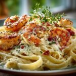 Creamy Shrimp Fettuccine Alfredo