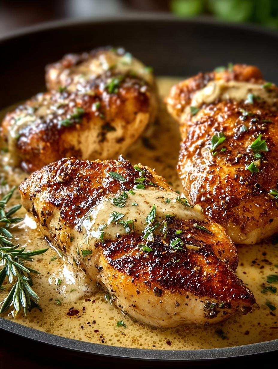 Cremige Knoblauchhaehnchen