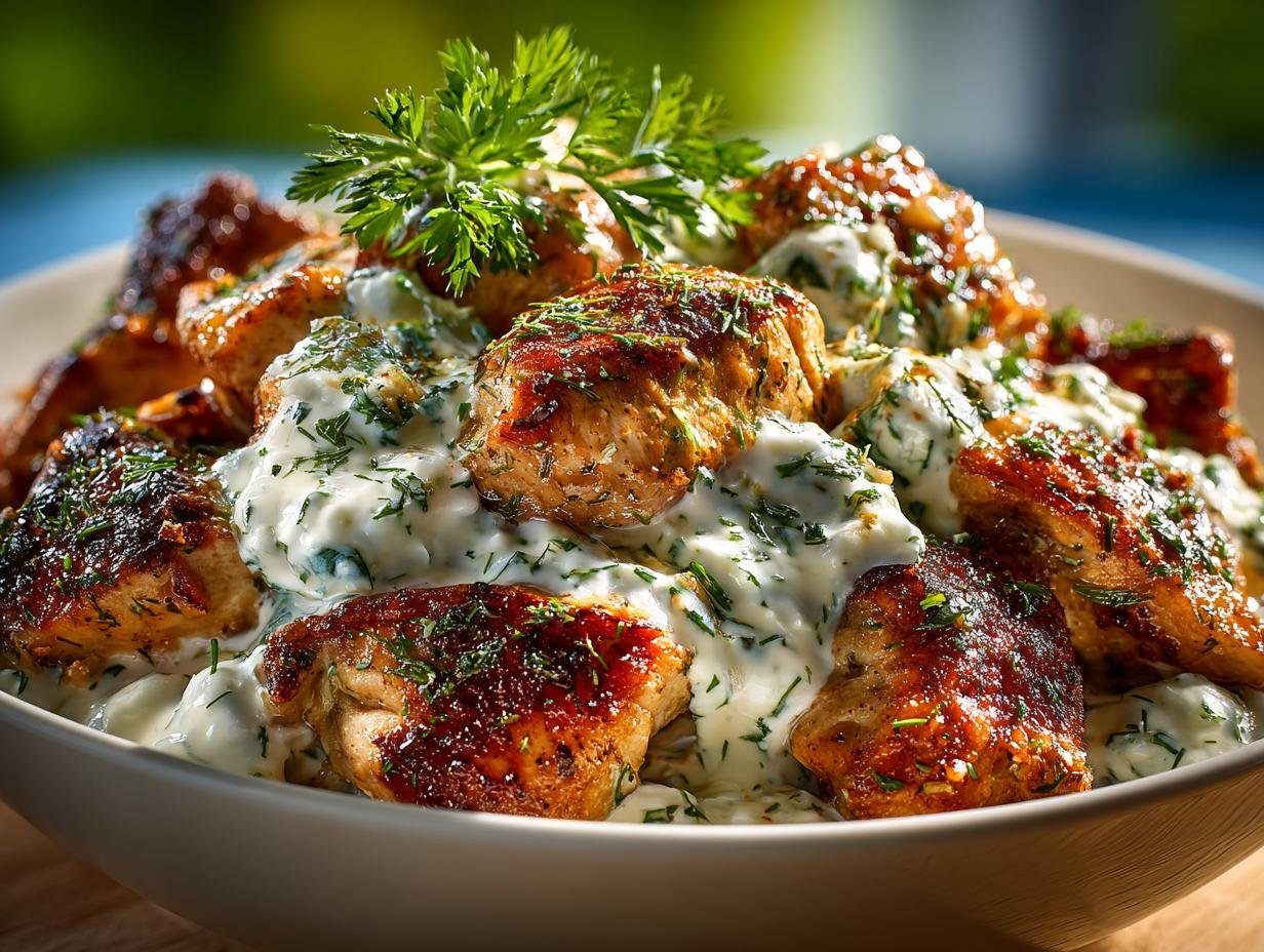 Dump Bake Chicken Tzatziki