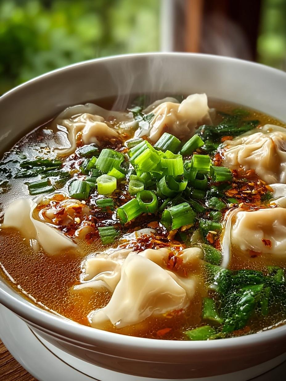 Einfache Thailaendische Wantan Suppe