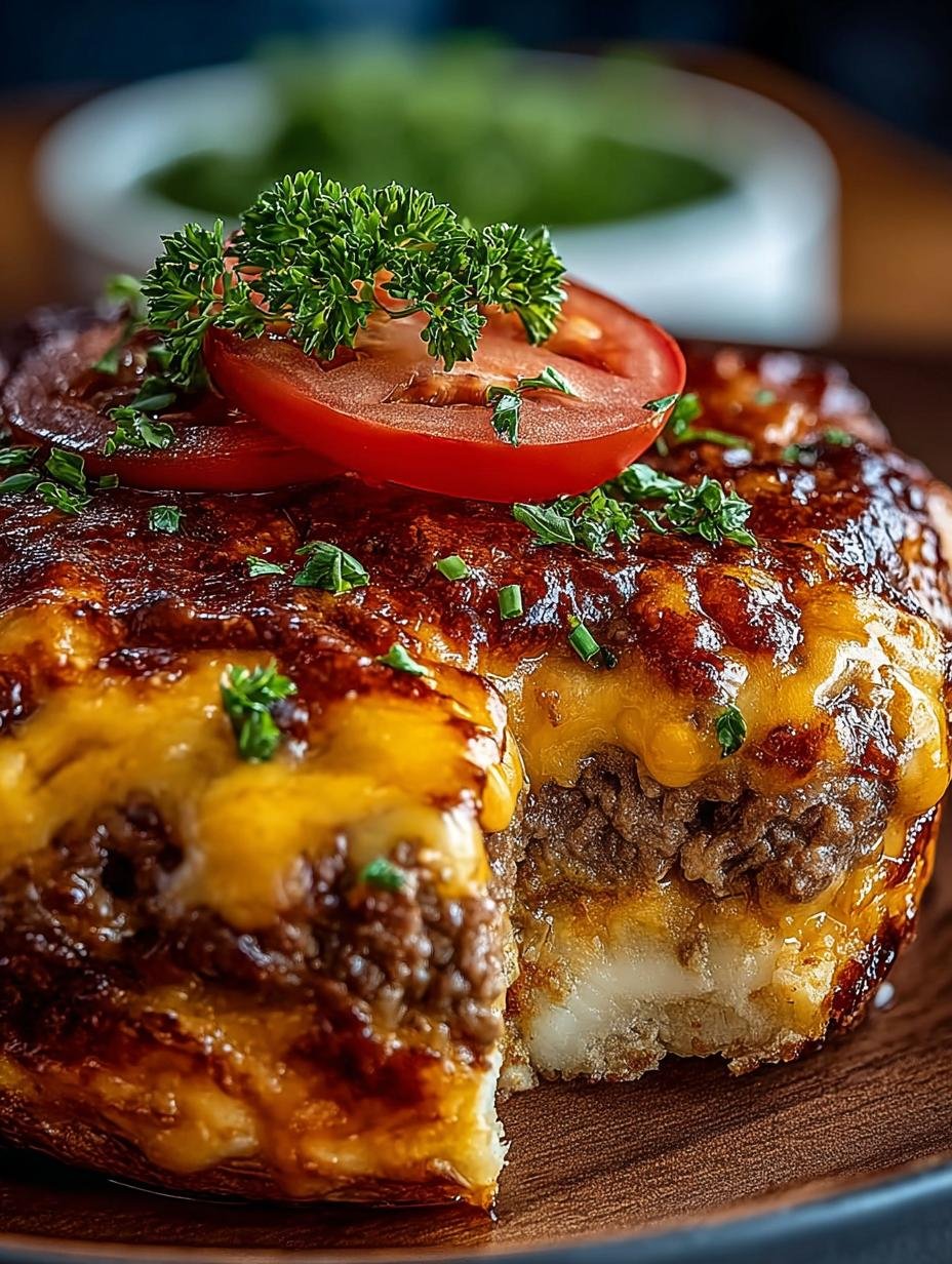 Einfacher Keto Cheeseburger Auflauf