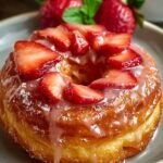 Erdbeer Glasierte Franzoesische Cruller